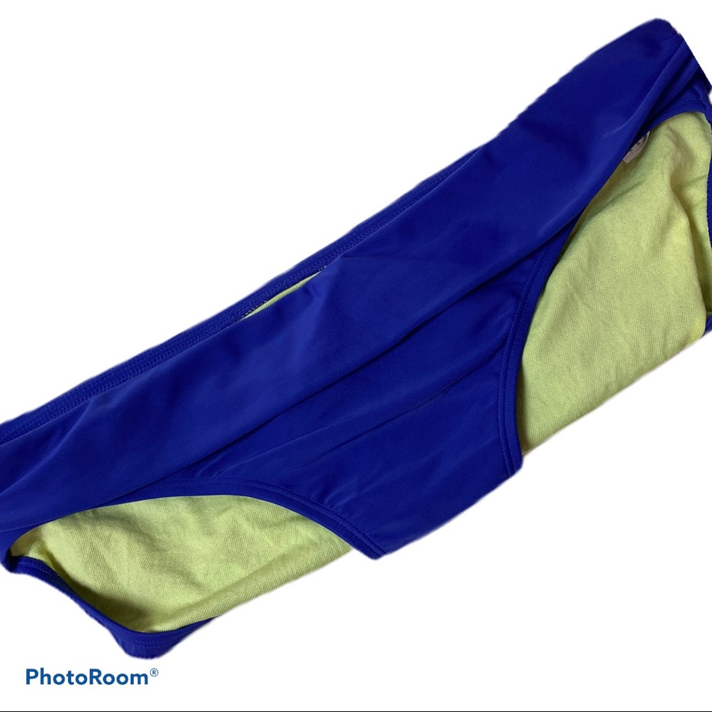 Athleta gathered waist band swim bottom blue Large - Picture 12 of 12